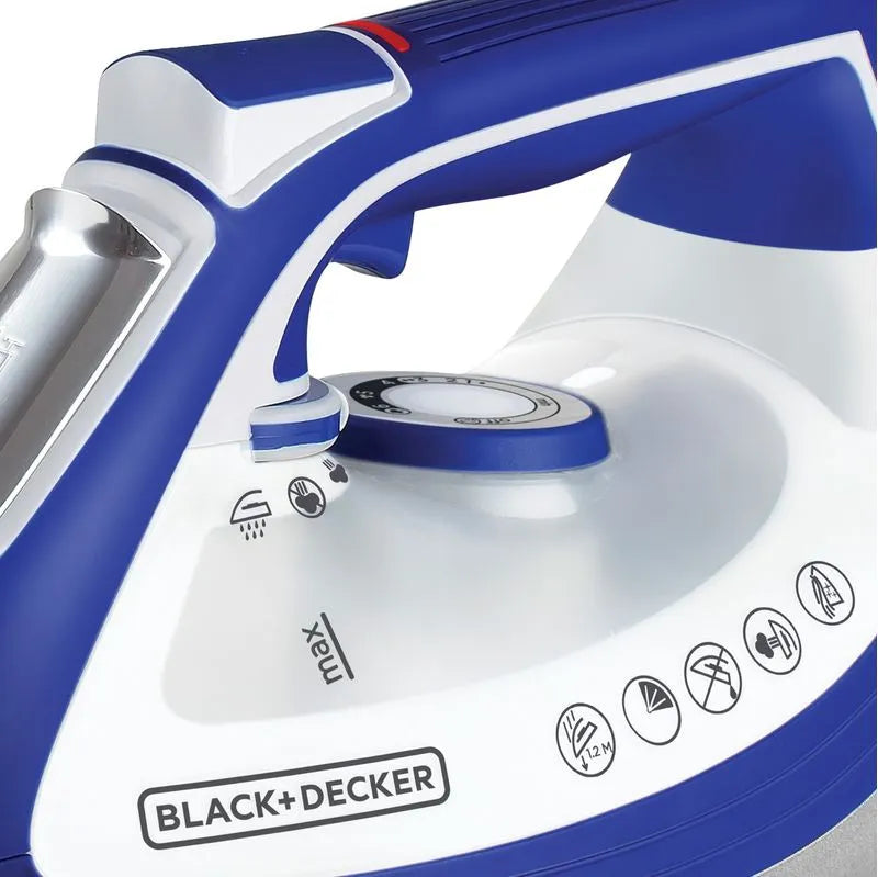 BYD PLANCHA CERAMICA IMPACT AZUL CON BLANCA IR3001