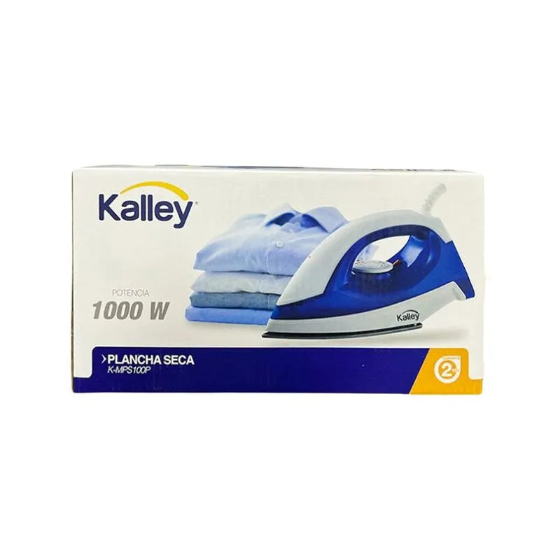 Plancha Seca de Ropa Kalley K-MPS100 Plastica Azul