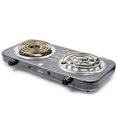 HOME ELEMENT ESTUFA 2P ELECTRICA GRIS JASPEADO HE-003LG 299895089