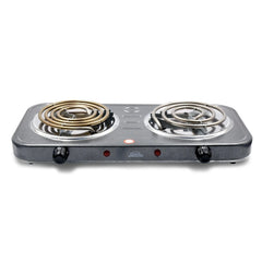 HOME ELEMENT ESTUFA 2P ELECTRICA GRIS JASPEADO HE-003LG 299895089