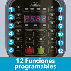 HOME ELEMENT OLLA MULTIFUNCIONAL DE 4LT HEOM4202SS