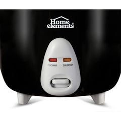 HOME ELEMENT OLLA ARROCERA 0.6 LT NEGRA HEAR04N