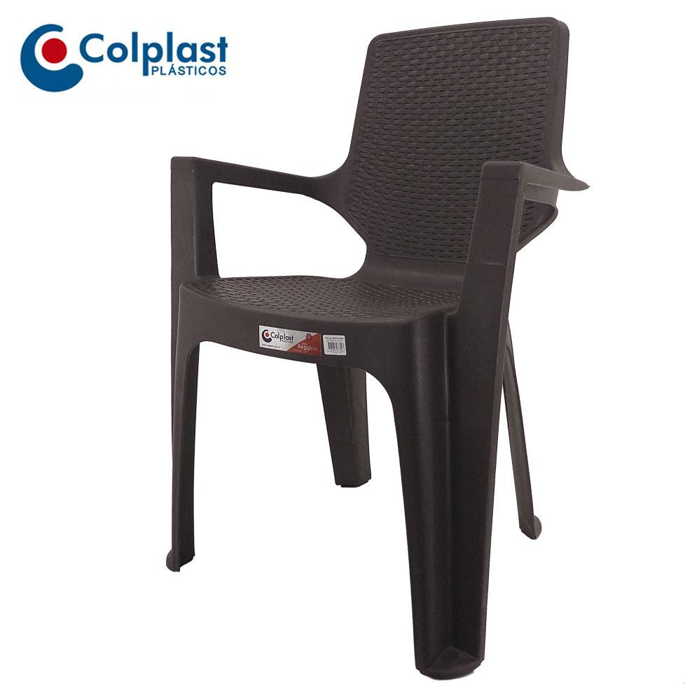 Colplast Silla Reggina con Brazos Rattan Wengue