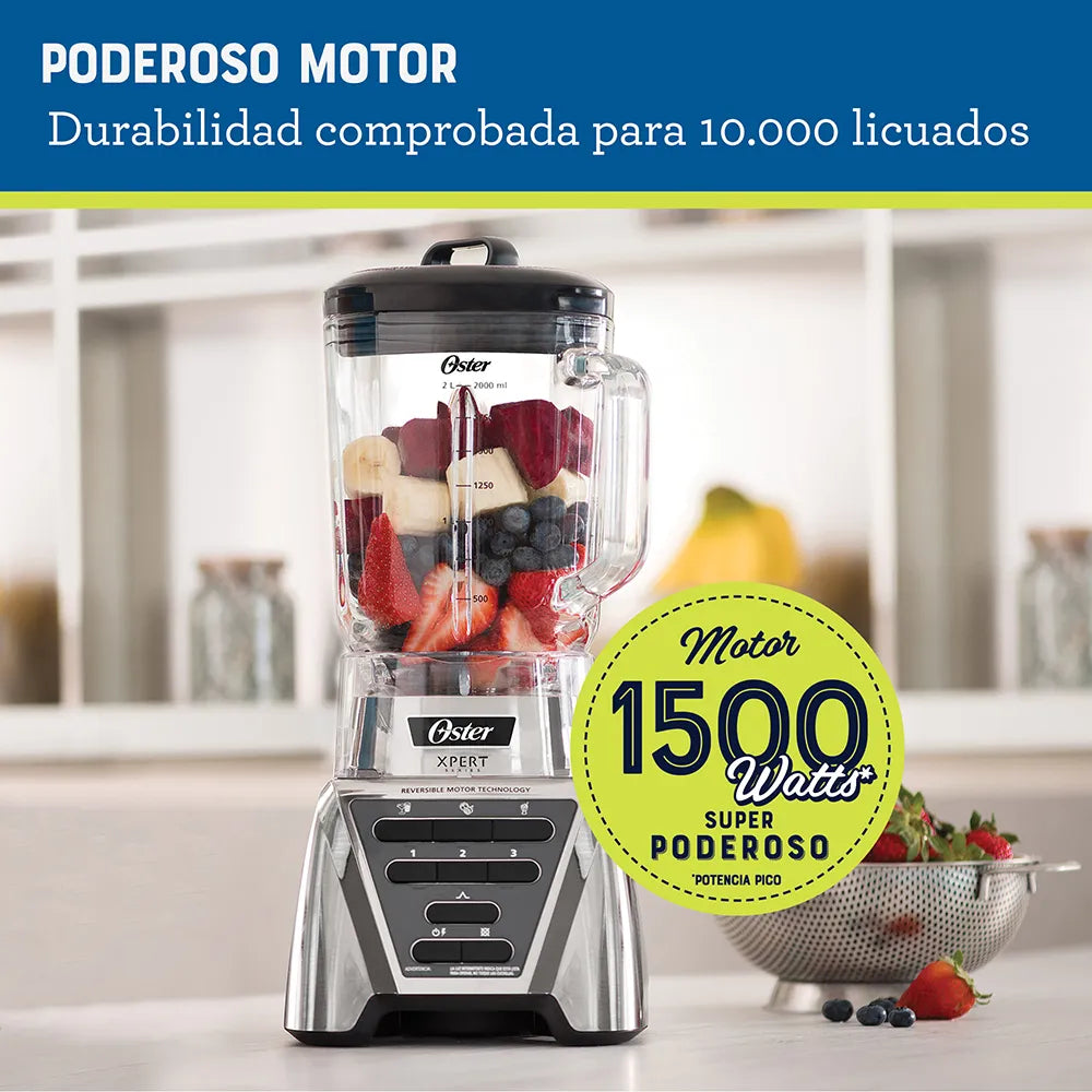 Licuadora Oster Xpert Series™ , y un Blend-N-Go, 2Lt Plateada