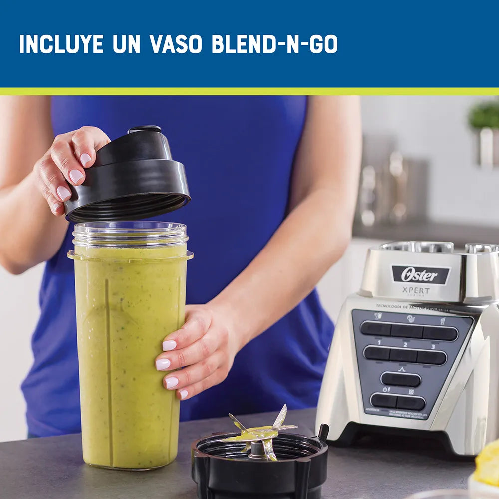 Licuadora Oster Xpert Series™ , y un Blend-N-Go, 2Lt Plateada