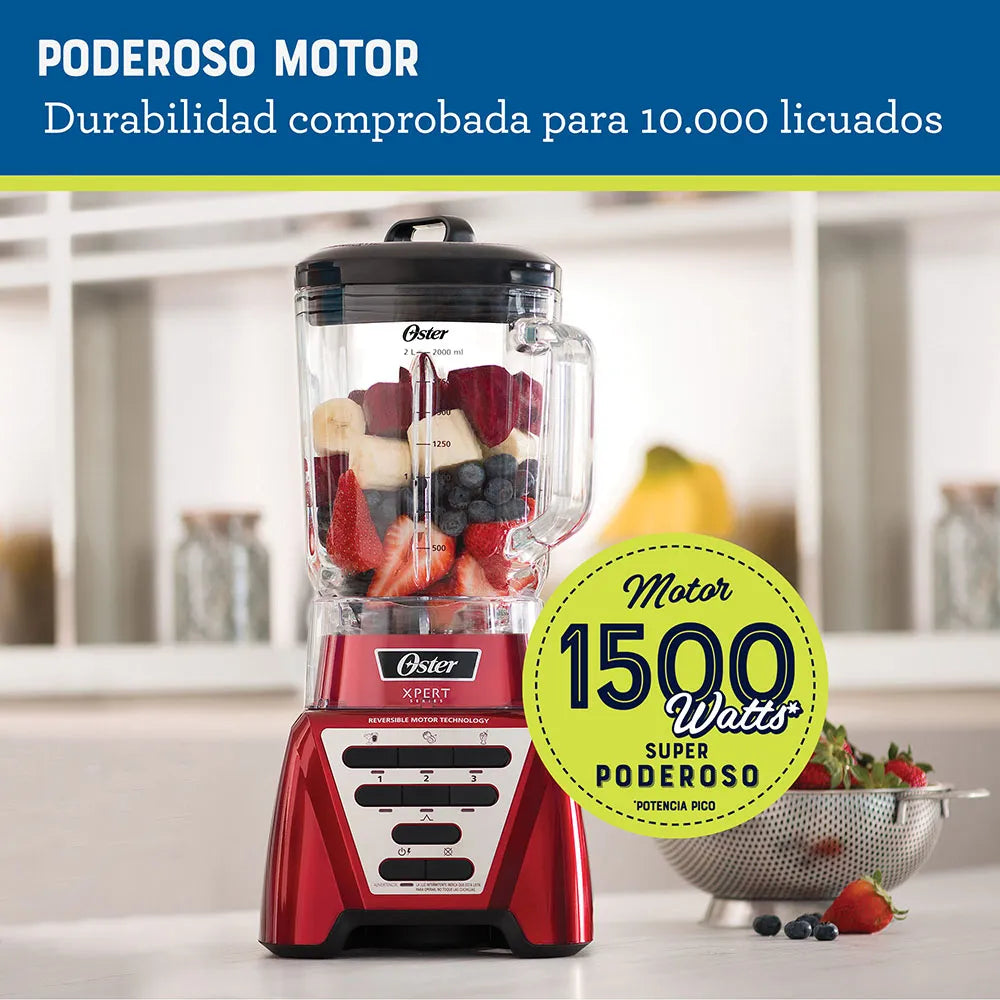 Licuadora Oster Xpert Series™ 1200, 2Lt Roja