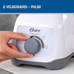 Licuadora Oster Kaliman BLSTKAP-WRD 1.25Lt  2 Velocidades, con vaso de plastico, Blanca