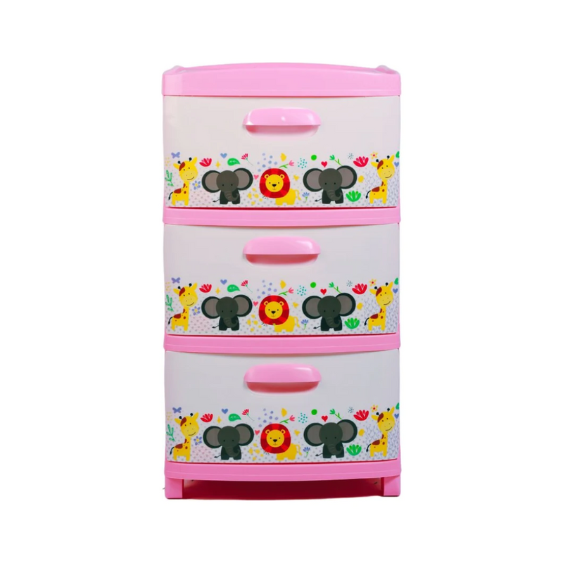 Organizador Prodehogar decorativo 3 Niveles Rosa Animales