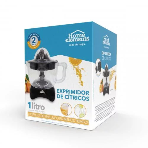 Exprimidor De Citricos Home Elements 1Lt HE-8804N Negro