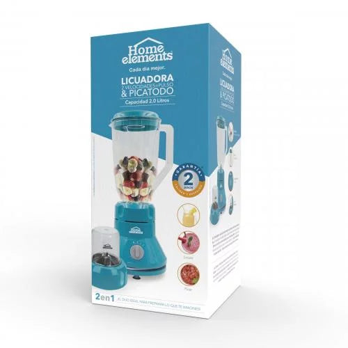 Licuadora HomeElements HE2819AT 2 Velocidades + Pulso y Picatodo 2Lt