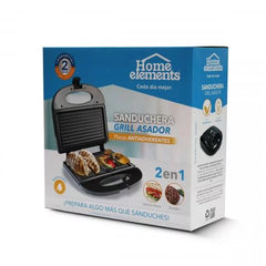 Sanduchera Home Elements GRILL HESM-117NGA